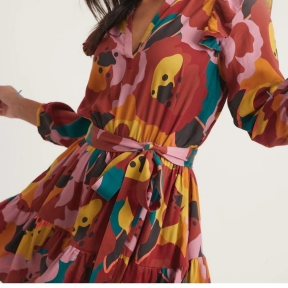 Marine layer Elise Mini Dress in Exploded Floral - Picture 3 of 7